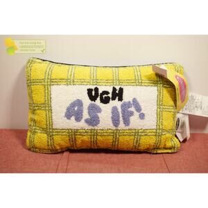 Clueless 'Ugh As If!' 16x10" Throw Pillow Yellow